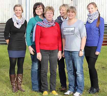 from left: Stefanie Hartwig, Marln Pritz, Brbel Zessin, Ute Lechner, Ulrike Heinemann, Lydia Krasper