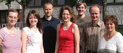 from left to right: Jana Behrendt, Wenke Graubner, Felix Berthelmann, Denise Mehner, Hendrik Osadnik, Thomas Brser, Ute Lindenstrau